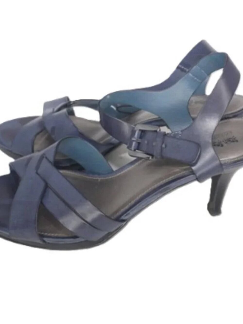 Women's Coach & Four Navy Strappy, Slingback, Sandal, Heels size 10